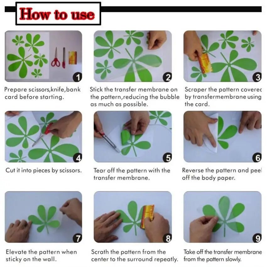 Nails Polish Tools Removable Wall Sticker Nails Studio Decoration Manicure Nails Design Vinyl Sign Decal Nail Art Tools Mural