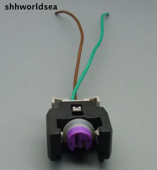 

shhworldsea 2PCS 2Pin Auto fuel spray nozzle/oil atomizer plug,Car diesel common rail injector plug for connector for H5 H6