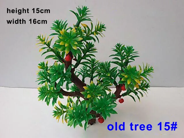 14# ABS plastic Trees Model with red fruit 3D model making Train Scenery Landscape Scale 21cm