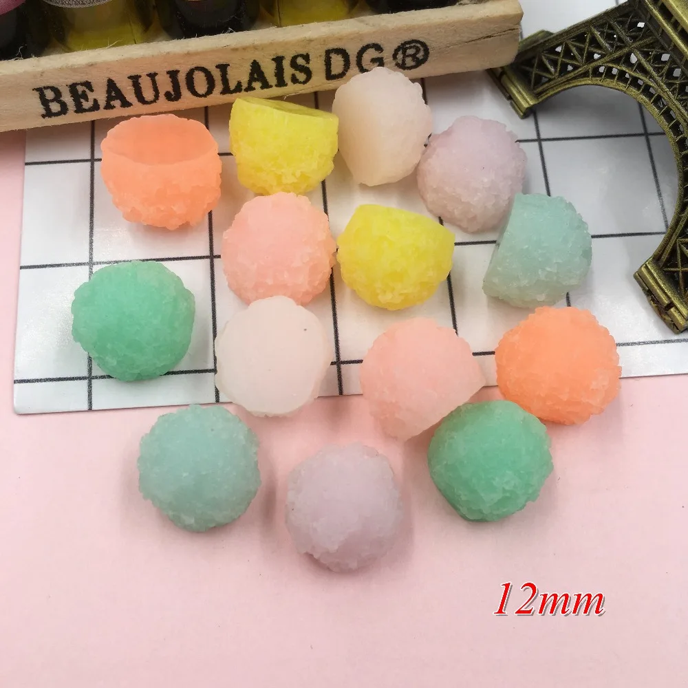 20pcs Resin New Arrival Adorable Mini Resin Ball for Crafts Making, Scrapbooking, DIY (12mm as picture)