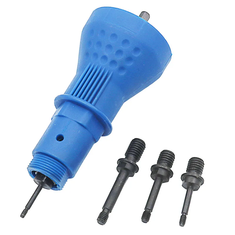 Adaptador de herramienta de remache de M3-M6, adaptador de Taladro Inalámbrico, pistola de Tuercas de remache, batería, máquina remachadora de taladro eléctrico