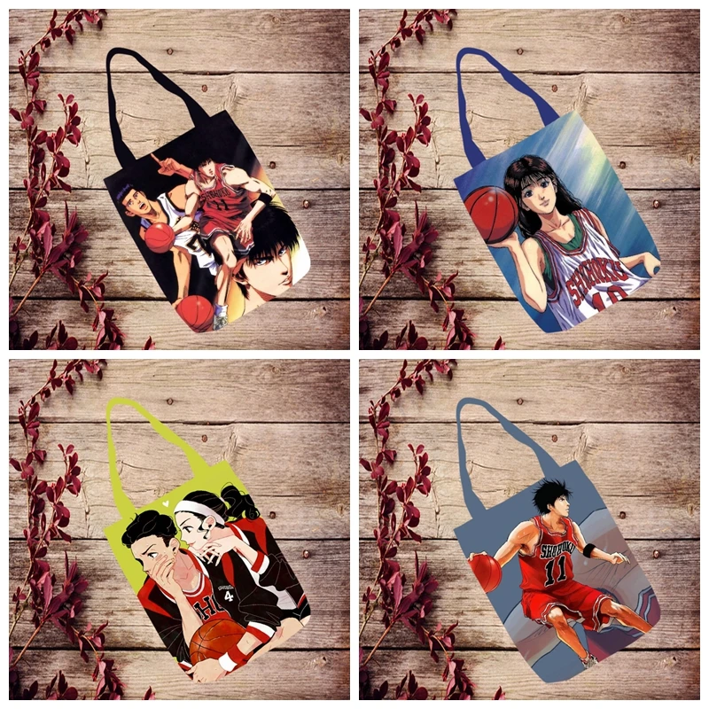 IVYYE 1 шт. Slamdunk, баскетбольная модная Холщовая Сумка через плечо с аниме, Повседневная сумка для покупок, сумка-тоут, женская сумка для путешествий, Новинка