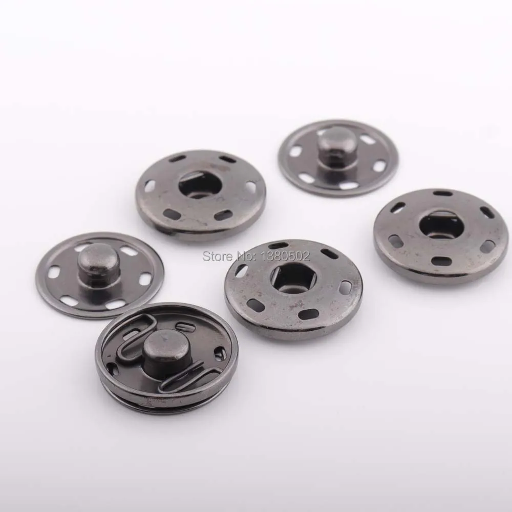 20sets black color 10/12/14/15/17/19/21/23/25/28/30mm snap button for sewing tool garment accessories