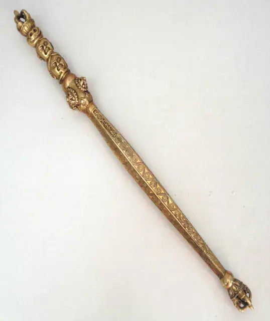 Delicate antique Handmade ancient China Brass Ritual Tool