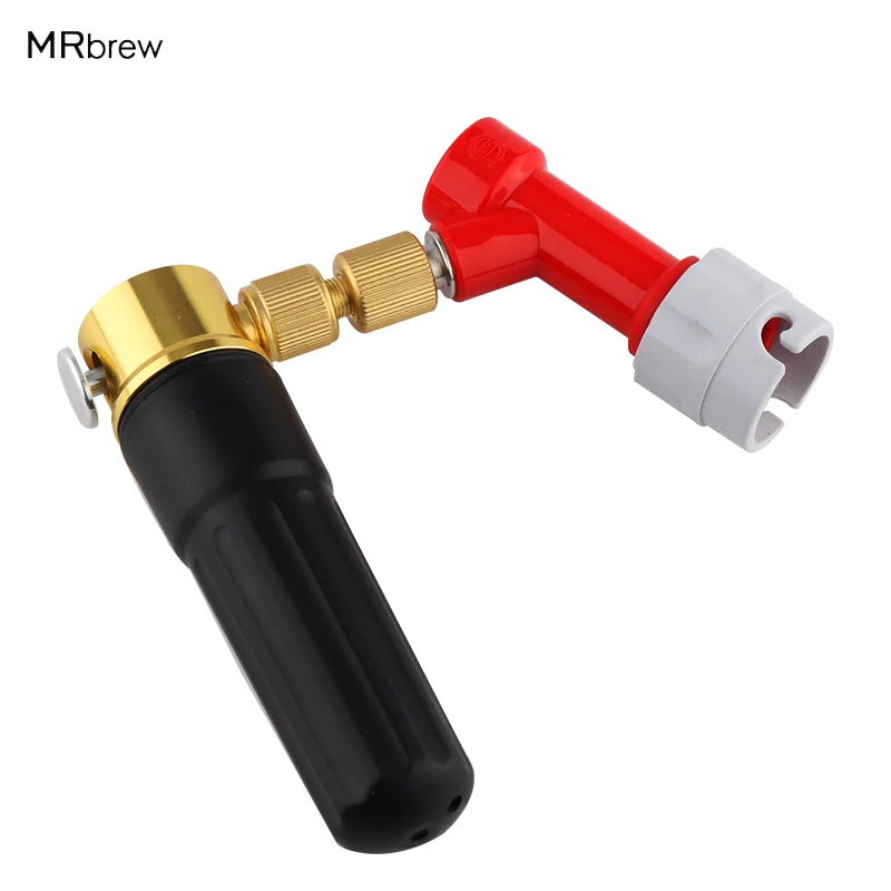 

Co2 Keg Charger With Gas Pin Lock Fitting HomeBrew Beer For Party Kegs Portable Bar Tools Quick Connector