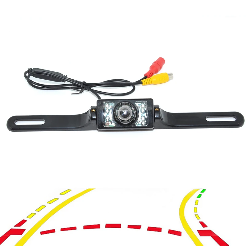 

Variable Dynamic Trajectory Tracks Car Rear View Backup Camera For Universal NIGHT Car CCD CCD Rear View 7LED Camera