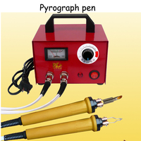 Adjustable Temperature Wood Burner 100W Pyrography Pen Burning Machine Digital Gourd Crafts Tool Set