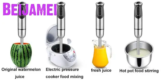 Beijamei Electric Handheld Blender Chopper Whisker Multifunctional Blending Fruit Vegetable Hand Mixer For Food Processor