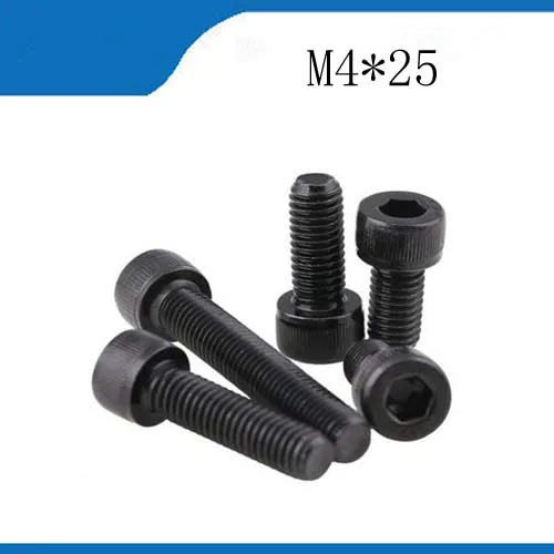 

M4 screws stainless nails,bolts 500pcs/lot M4*25 Black Nylon Allen Bolt Hex Socket Head Cap Screws,reviter