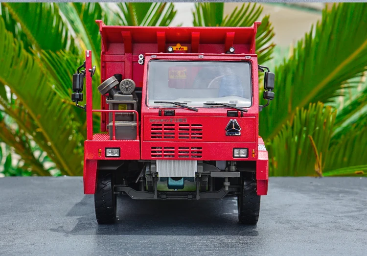 Collectible Alloy Toy Model Gift 1:24 Scale SinoTruk HOWO 70T Heavy Duty Mine Dump Truck Construction Vehicles DieCast To Model