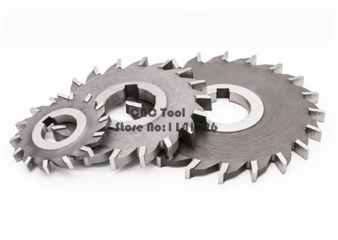 1PCS 50mm 63mm 75mm 80mm 100mm 125mm 150mm HSS Three Straight Tooth Blade Face Milling Cutter,4/5mm/6mm/8mm/10mm/12mm thickness