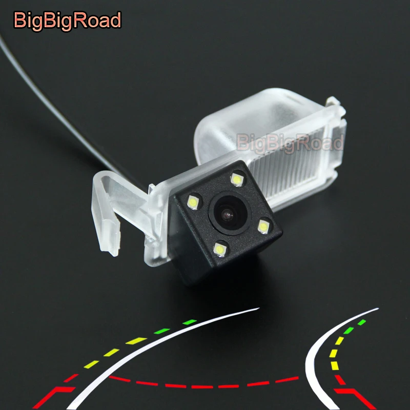 BigBigRoad Car Intelligent Dynamic Tracks Rear View CCD Backup Camera For daewoo nexia Buick Park AVENUE For Excelle GT sedan