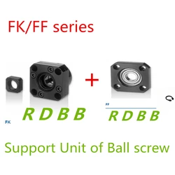 SFU1204 Ballscrew Support 1pcs FK10 and 1pcs FF10 for 12mm 1204 ballscrew end support cnc