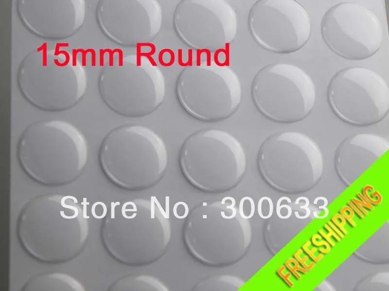 15mm Round Epoxy Dome Sticker Printing 3D Clear Epoxy Stickers Easy Sealer DIY Jewelry Crafts For Bottle Caps