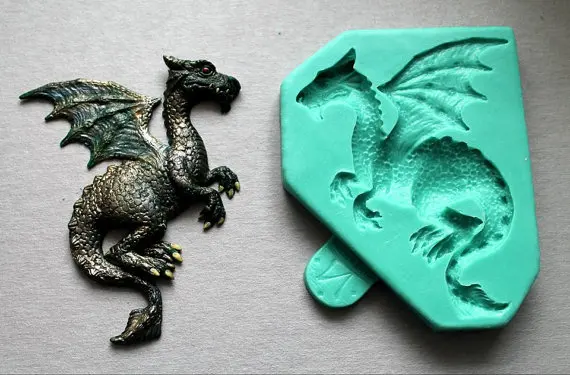 

Silicone Mould Dragon Shape Sugarcraft Cake Decorating Fondant Mold Food Grade For Cake Decorations PRZY Eco-friendly 54125