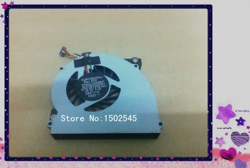 original laptop CPU fan cooling fan for HP EliteBook 2560 2560P 2570 2570P CPU FAN  651378-001