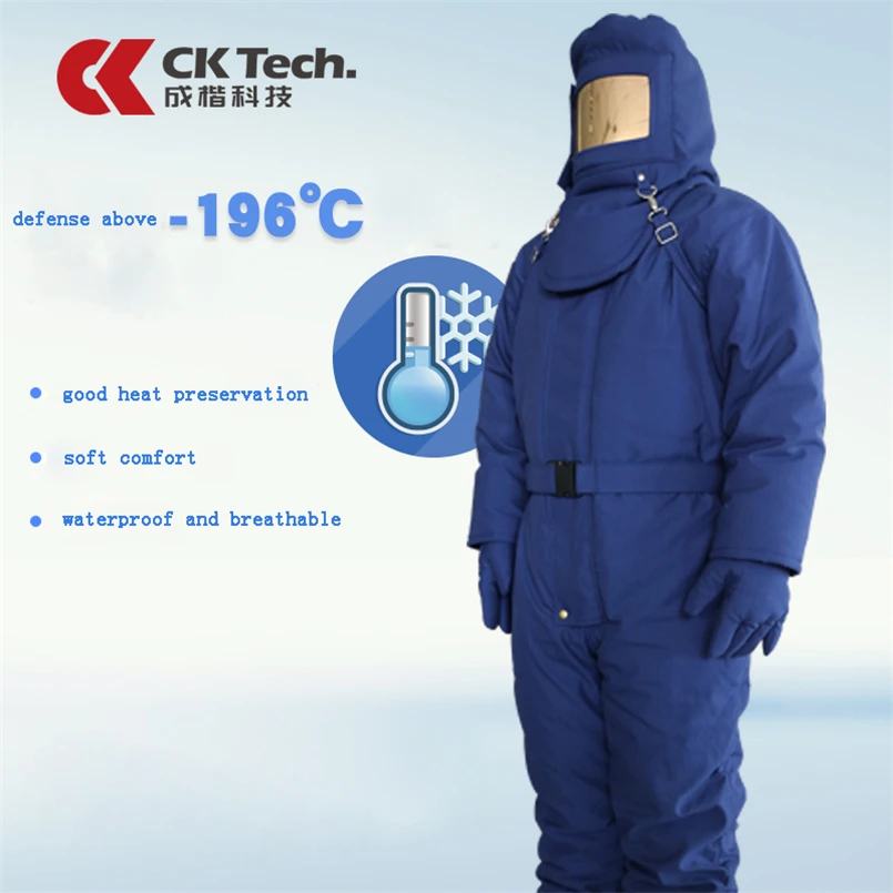 

CK Tech. -196℃ Anti-low Temperature Liquid Nitrogen Clothes Dry Ice LNG Special Natural Gas Cold Storage Protective Overalls