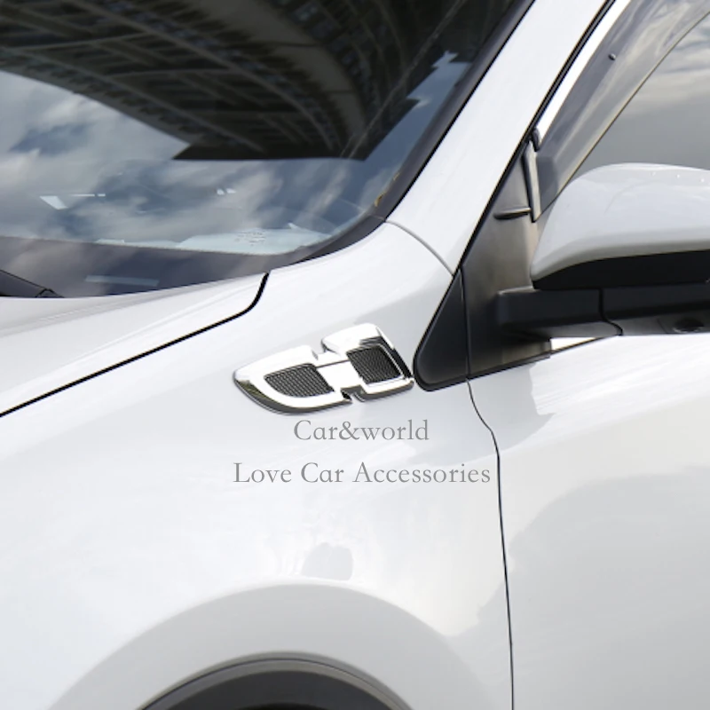 

Для Toyota RAV4 RAV 4 2016 2017, передние боковые фонари, крышка лампы, накладка, внешняя защита, АБС-пластик, хромированные наклейки, автомобильные аксессуары