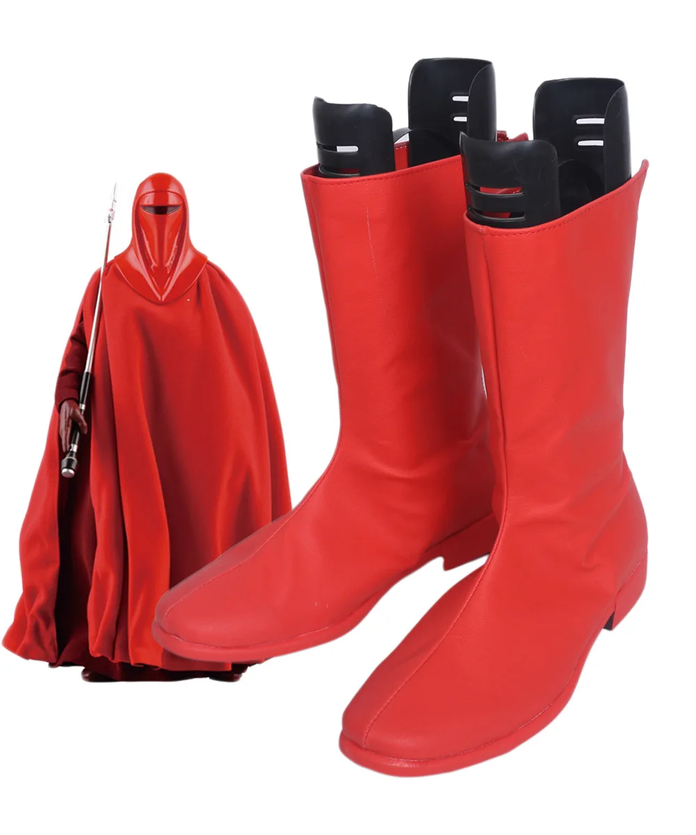 

Star Emperor's Royal Guard Wars Cosplay Boots Red Shoes Custom Made Any Size Unisex Wear Shoes