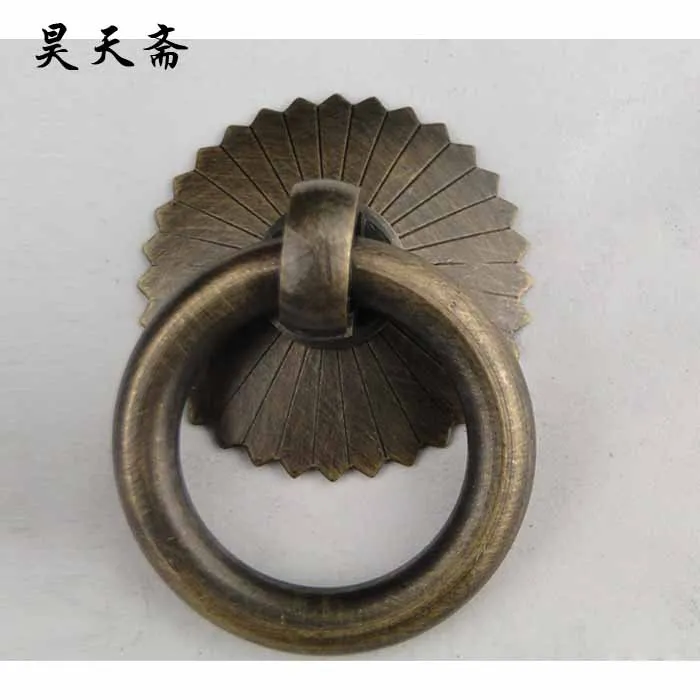 

[Haotian vegetarian] classical Chinese medicine cabinet handle ring handle HTQ-003 antique teapot handle