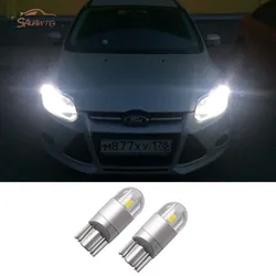 2Pcs Car LED T10 W5W 2LED luce di parcheggio per Ford Focus 2 1 Fiesta Mondeo 4 3 Transit Fusion Kuga Ranger Mustang KA S-max