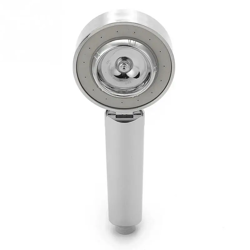 Double-sided Shower Head Water Saving Round ABS Chrome Booster Bath Shower High Pressure Handheld Hand Shower