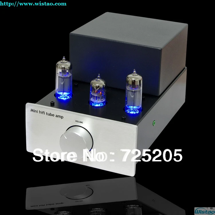 HIFI Mini Tube Amplifier Single-ended Class A 6N2 Preamp 6P1 Tubes Power Stage Support 3.5mm Output as Tube Earphone Amplifier