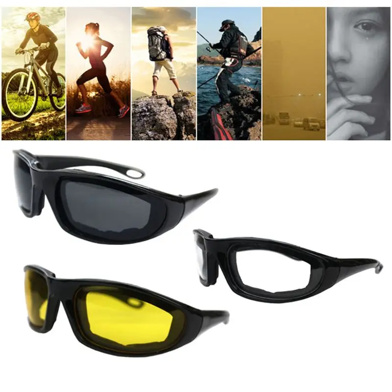 Driving Motorcycle Glasses Protective Motorcycle Glasses Sun Glasses Windproof Riding Motor Goggles Cycling Outdoor Universal