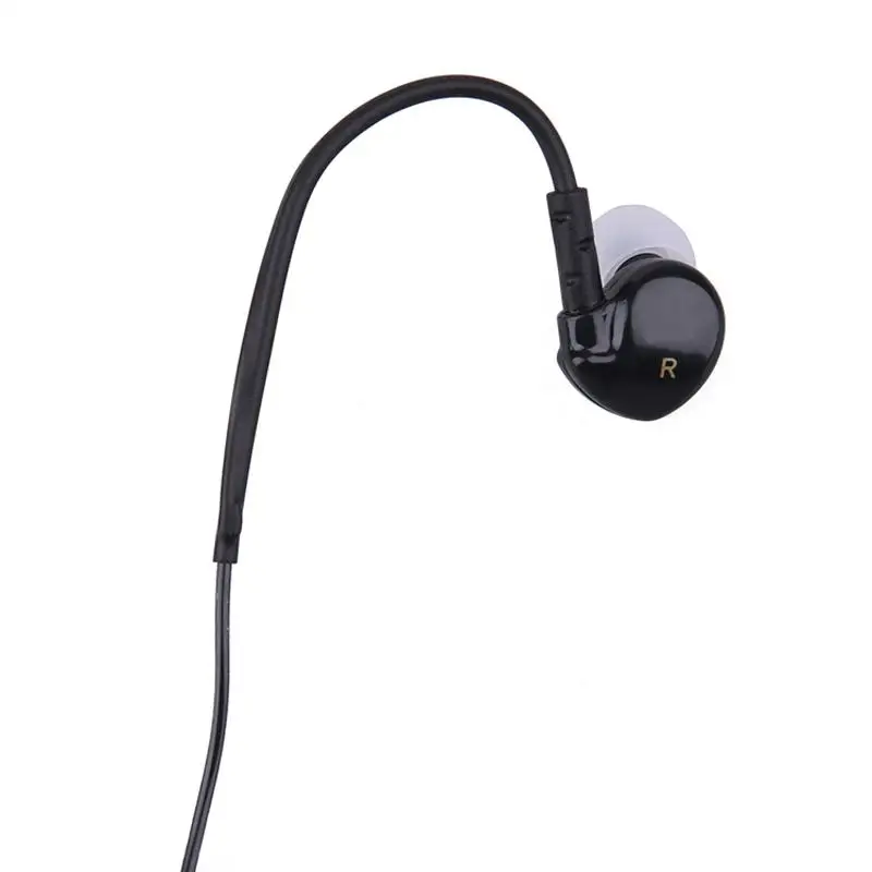 3.5mm 2.5m auricolare 2 PIN cuffia con microfono walkietalcie gioco musica cuffie aziendali per Baofeng uv5R per Kenwood