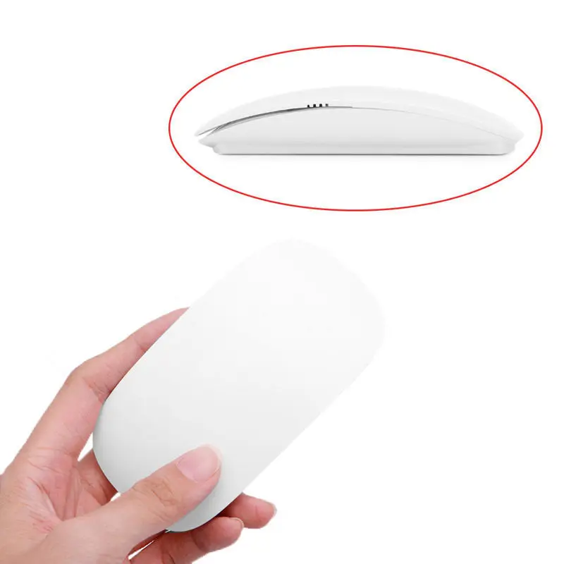 Optical Wireless Mouse Ultra Thin Mini Optical Ultrathin USB 2.4Ghz for Touch Mice for Computer Laptop PC Slient