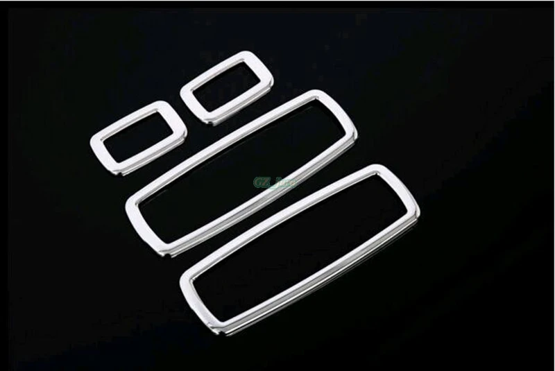 4pcs/set Car styling Chrome Interior door cover armrest trim for Jeep Grand Cherokee 2011 2012 2013 2014 2015