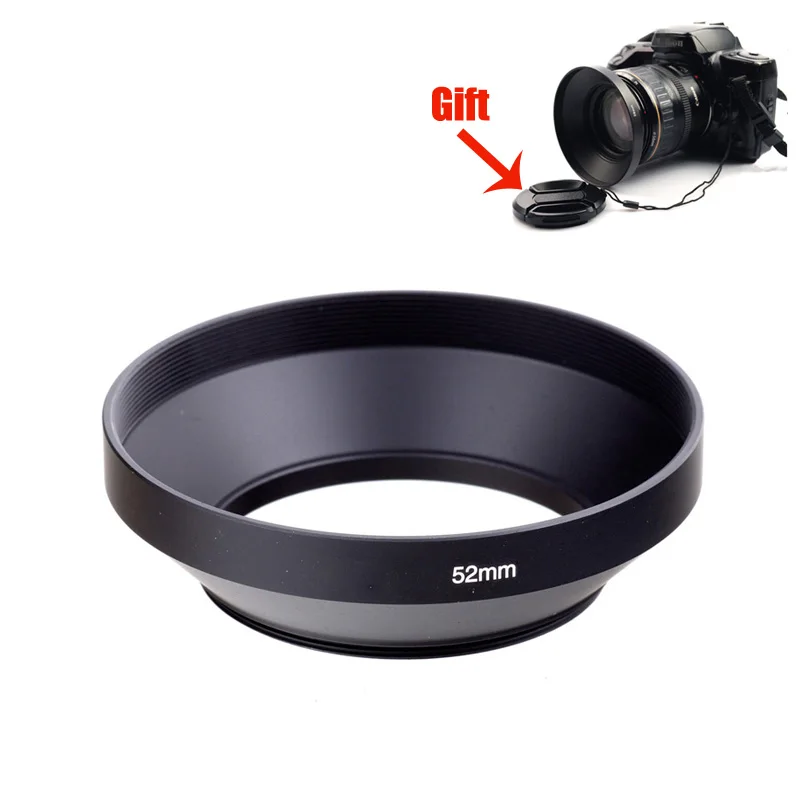 Metalowa osłona obiektywu szerokokątna 37 mm 39 mm 40,5 mm 43 mm 46 mm Wkręcana osłona obiektywu Lente Protect + osłona obiektywu do Canon Nikon Sony Olympus DLSR