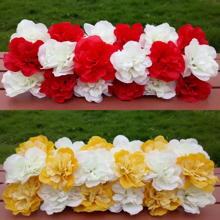 Hot sale Artificial Dahlia rose road arch flower 18colors wedding background lawn/pillar flower road lead home market decoration