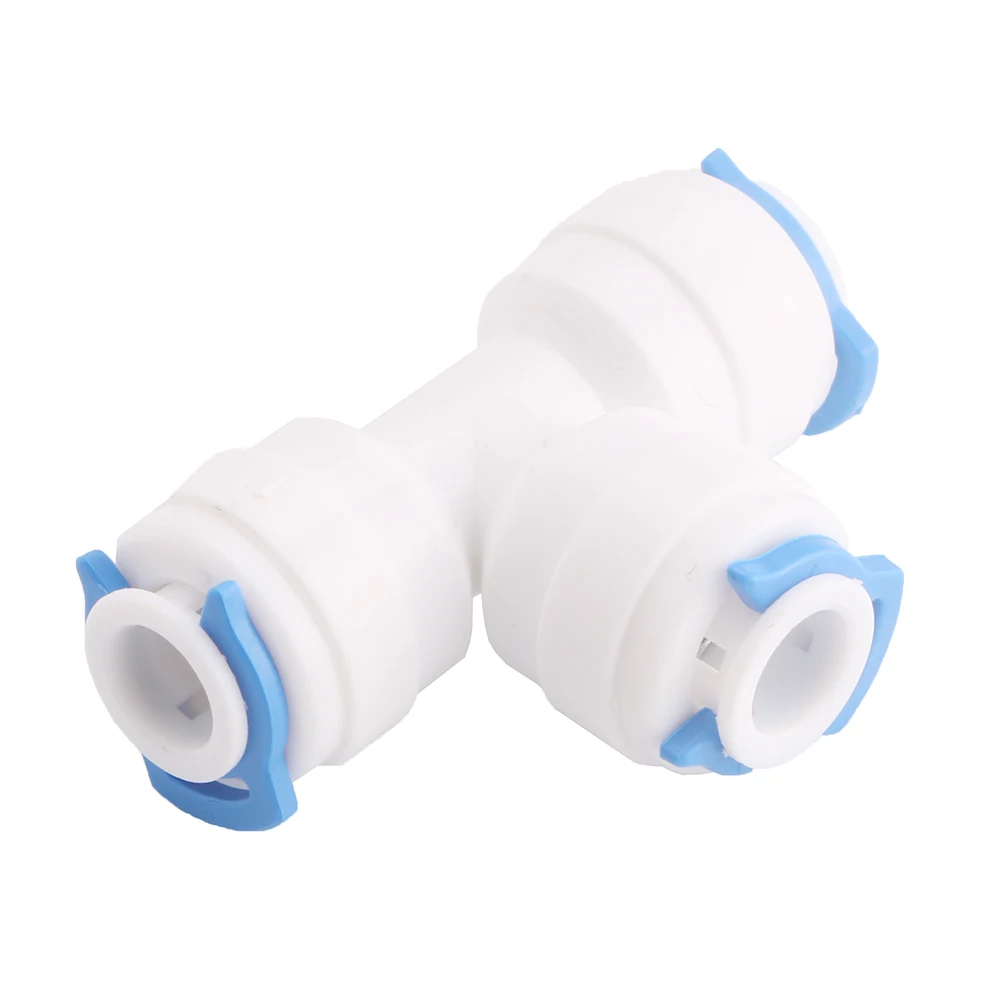 

10pcs 1/4" Male Tee Union Quick Connector Fitting Water Reverse Osmosis Filter