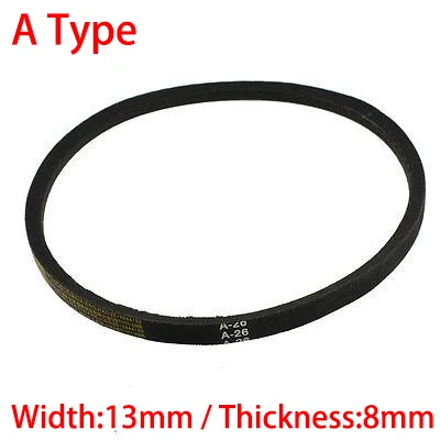 A Type 1092 1118 1143 13mm Width 8mm Thickness Rubber Groove Cogged Machine Drive Transmission Band Wedge Rope Vee V Timing Belt