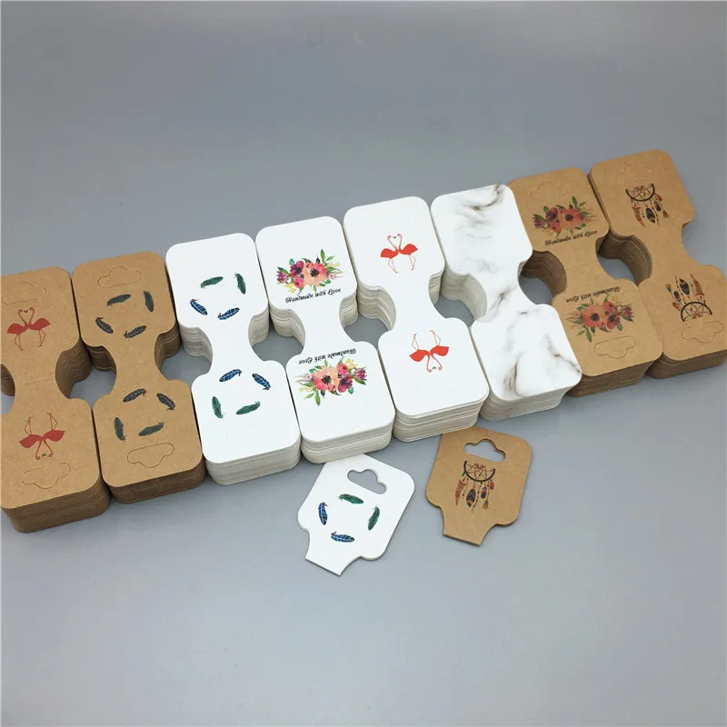 

24Pcs 9*3.5cm Paper Cardboard Bracelet Packing Cards Fashion Wrist Strap/Necklace Card Handmade Pendant Displays Card