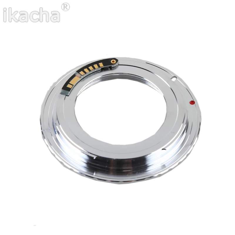 AF Confirm Chip M42 Lens to for Canon EOS Mount Adapter for 60D 50D 40D 600D 550D 500D Silver
