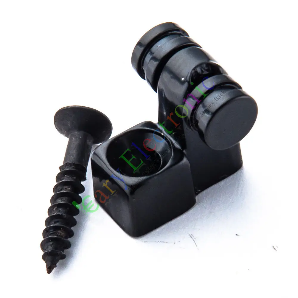 الجملة والتجزئة 4PC الأسود الغيتار الكهربائي الرقبة الكرة الصحافة زر المسمار أجزاء الآلات الموسيقية حرية الملاحة