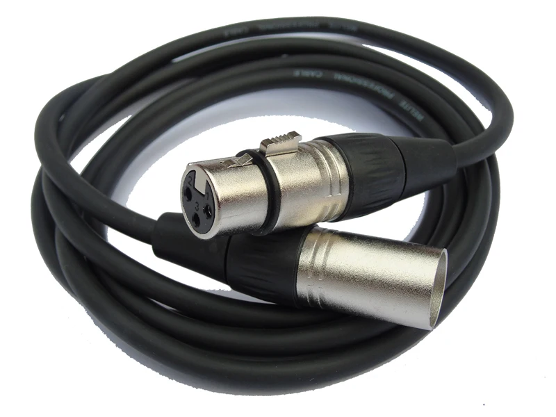 

KL High Quality 5PCS/LOT 5M 3PIN XLR MALE TO FEMALE MIC MICROPHONE CABLES CORDS-MC01