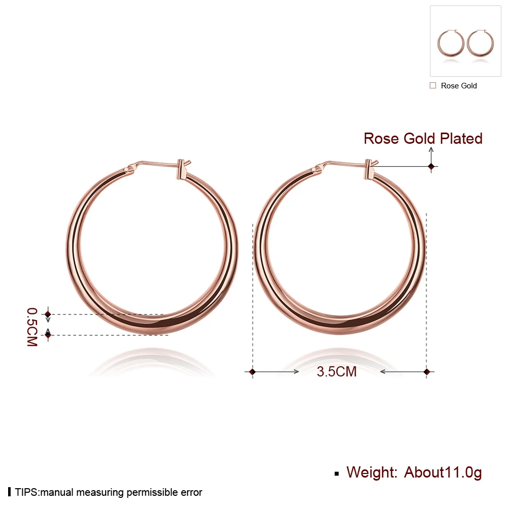 ผู้หญิง S925 Zircon Rose Gold ต่างหู E031-B GOLD เครื่องประดับและอุปกรณ์เสริมต่างหูผู้ค้าส่ง