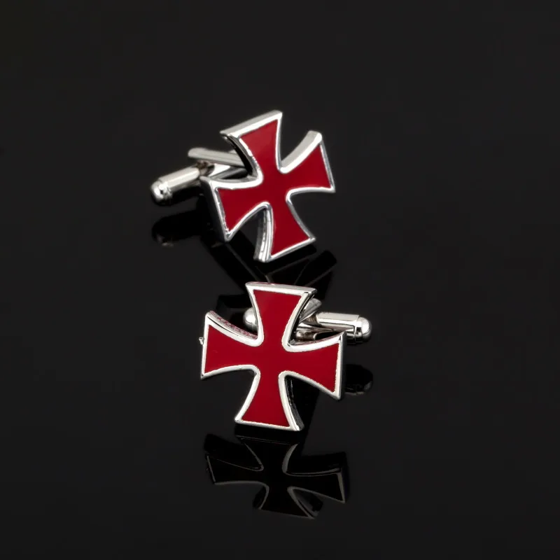 男性用の高品質の赤いカフリンクス,グラス,コークスのボトル,十字架,音楽のシンボル,消火器のアクセサリー