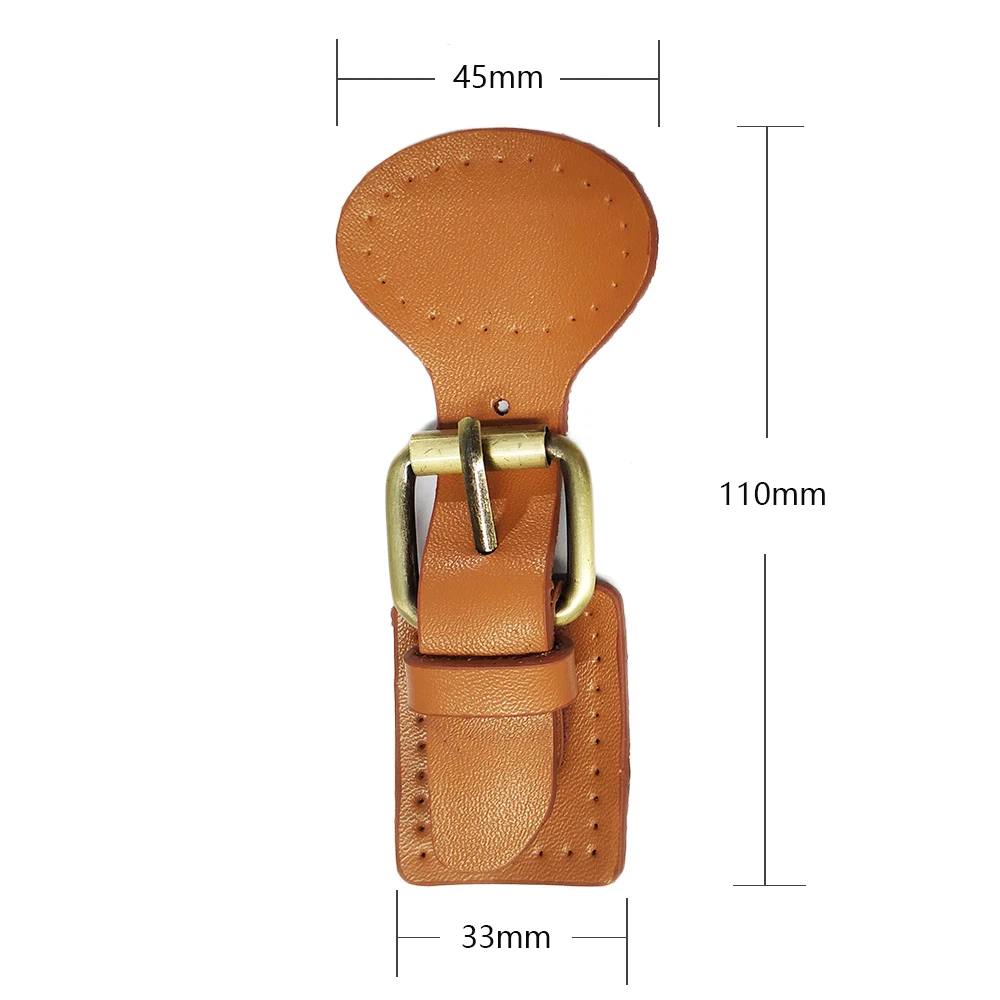 Genuine Leather Bag Magic Buttons Bronze Hasp Buckle Handmade Pack Buckles for Women Girls DIY Crossbody Handbag Accessories