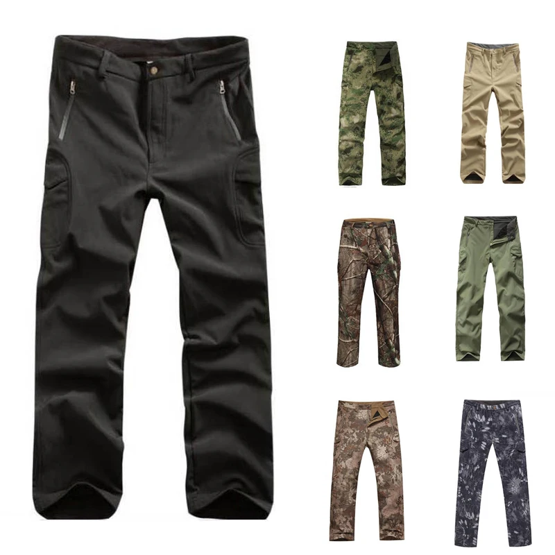 

TAD Mens Softshell SharkSkin Pants Tactical Military Pants Camouflage Waterproof Multiple Outdoor Hiking Camping Pants