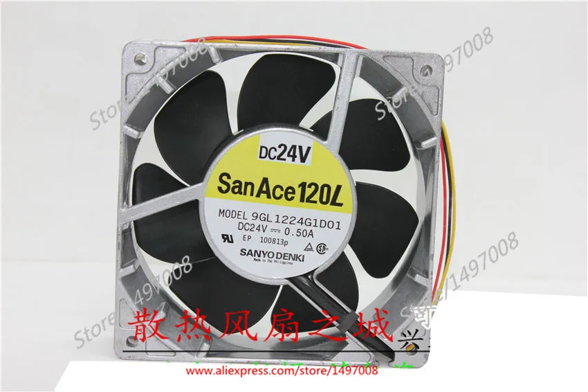 

SANYO DENKI 9GL1224G1D01 DC 24V 0.50A 120x120x38mm Server Cooling Fan