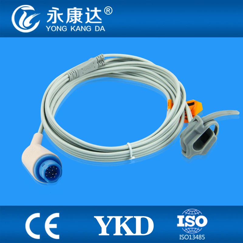 Free Shipping 12Pin For Min-dray PM6000 ( Module) Reusable Neonate Wrap SpO2 Sensor Probe, 3M