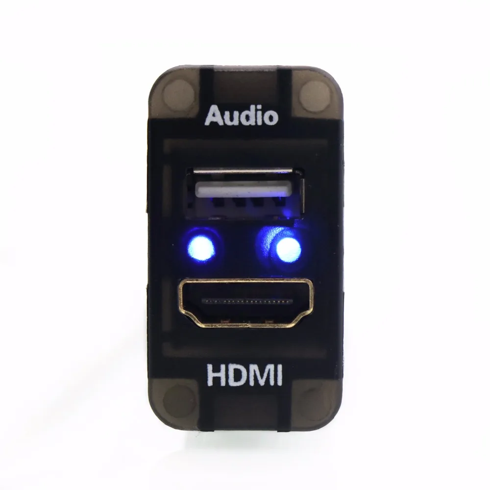 Car HDMI Input Port +USB Audio Input Audio Relay Use for TOYOTA, Hilux VIGO, Coaster, Corolla ex, Yaris, Reiz