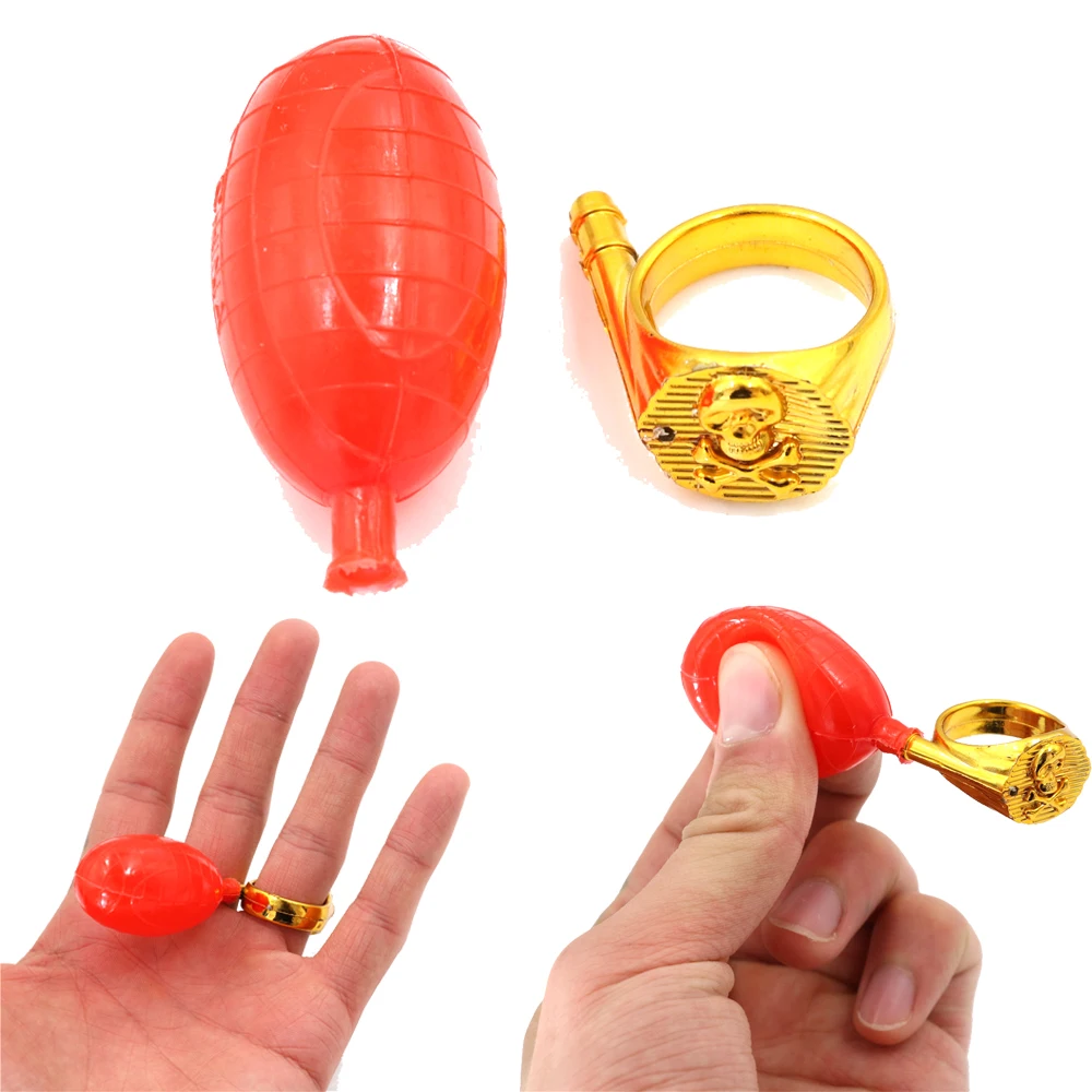 New Squirt Ring Water Ring Tricky Toys Spray Water Funny Gags Prank Jokes Toy Fool's Day Party Favor Gift