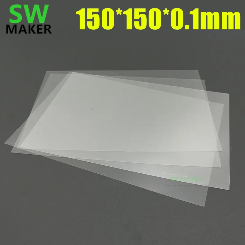 

5pcs 150*150*0.1mm UV resin Non-Stick Reservoir Coating release liner for SLA DLP 3D printer accessory parts