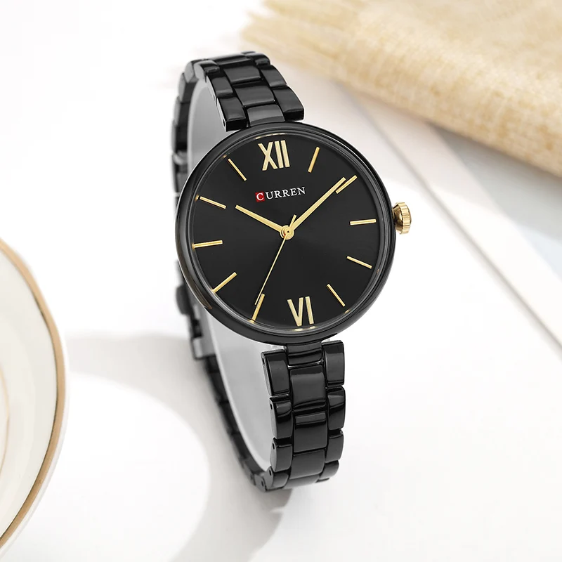 CURREN Women Watch Fashion Luxury Watch Reloj Mujer Stainless Steel Female Clock Quartz Bracelet Wrist Watch Clock Gift