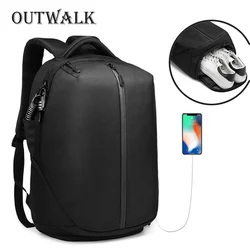 OUTWALK City Concise Backpack Anti Theft Zipper 15.6 inch Laptop Bag College School Business Men Women Casual Daypack Camouflage